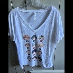 Haikyuu Tshirt V neck Medium